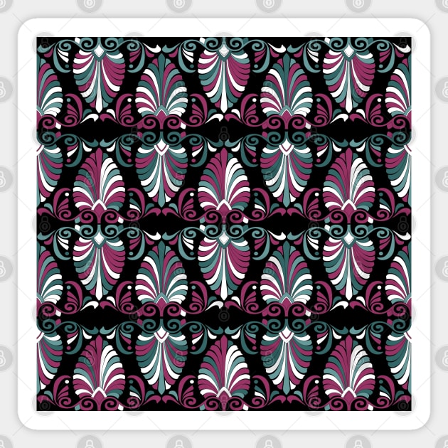 Fuschia Nouveau Fans Sticker by implexity